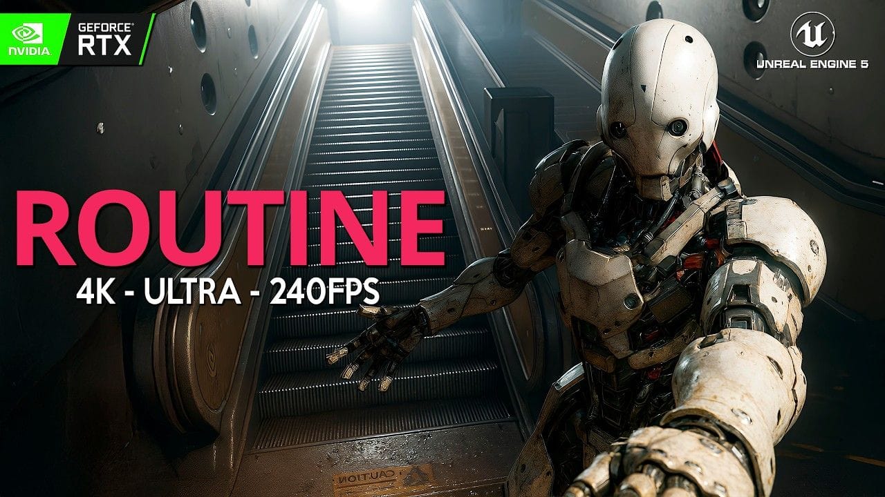 ROUTINE Exclusive Gameplay Preview RTX 5090 | New SURVIVAL HORROR like Alien Isolation & Dead Space