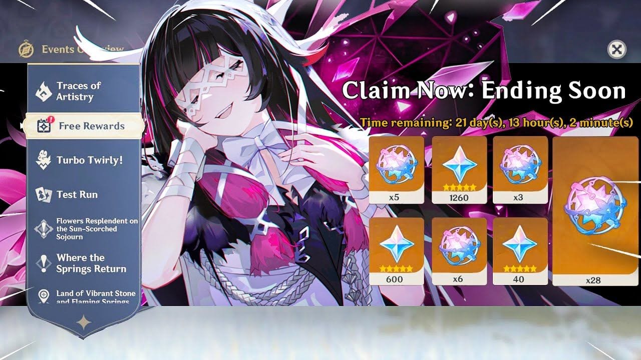 JUST IN! COLLECT 16,320 FREE PRIMOGEMS FOR COLUMBINA IN 6.3! - Genshin Impact