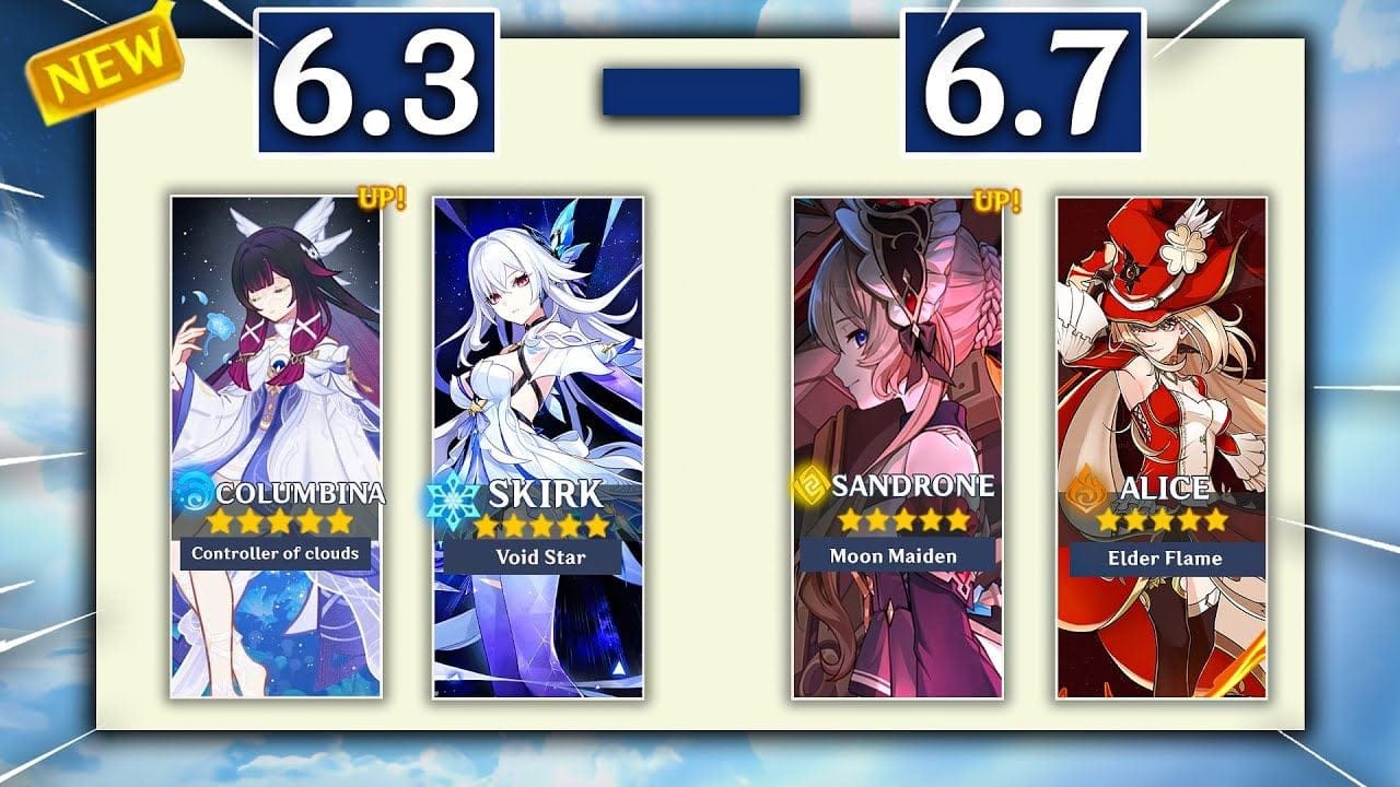JUST IN! NEW 6.3 - 6.7 BANNERS WITH RERUN UPDATES CONFIRMED! - Genshin Impact