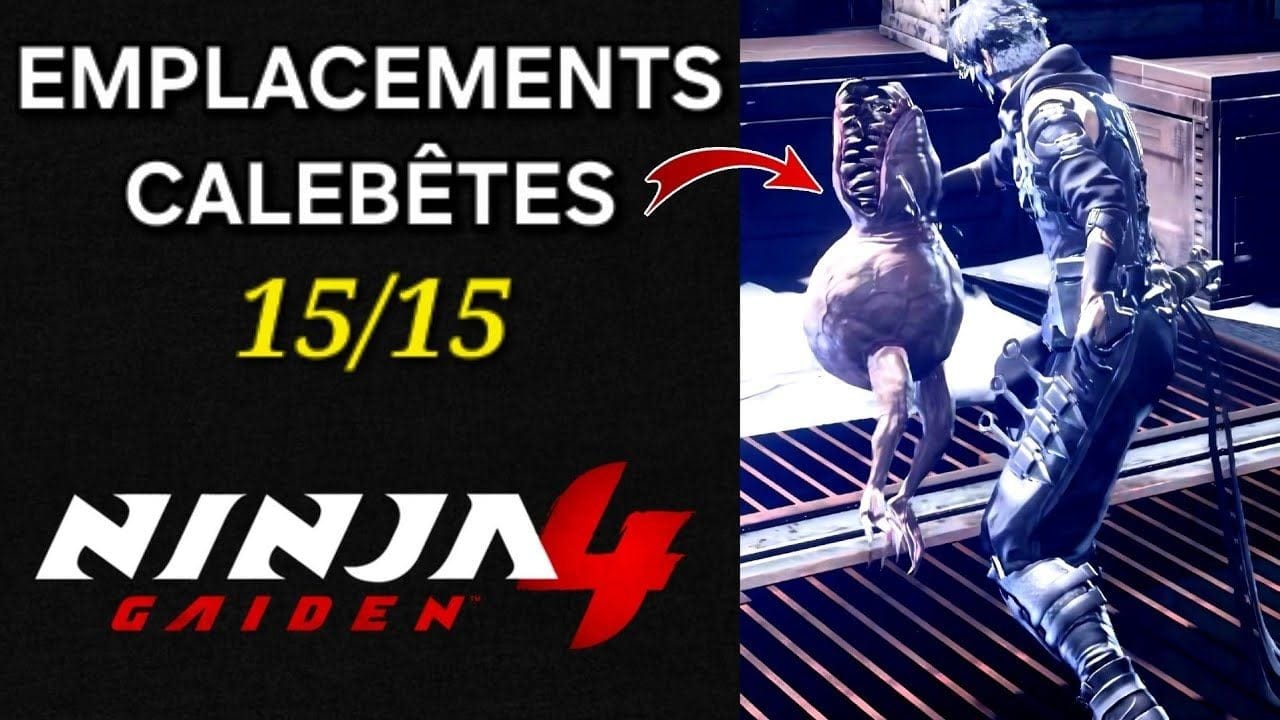 Emplacements de toutes les CALEBÊTES 15/15 – NINJA GAIDEN 4 (4K)