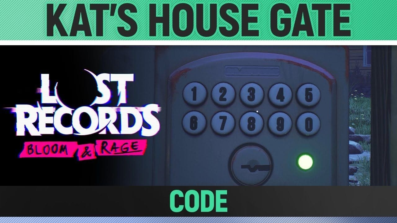 Lost Records: Bloom & Rage - Kat's House Gate Code - How to enter