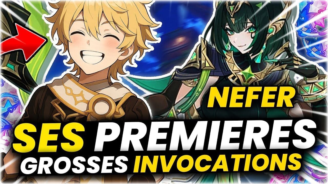 IL FAIT SA PREMIERE GROSSE SESSION INVOCATIONS ! Invocations NEFER - Genshin Impact