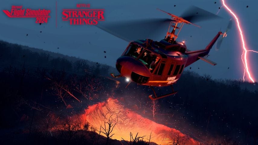 Stranger Things : visitez Hawkins dans la dernière extension Microsoft Flight Simulator 2024