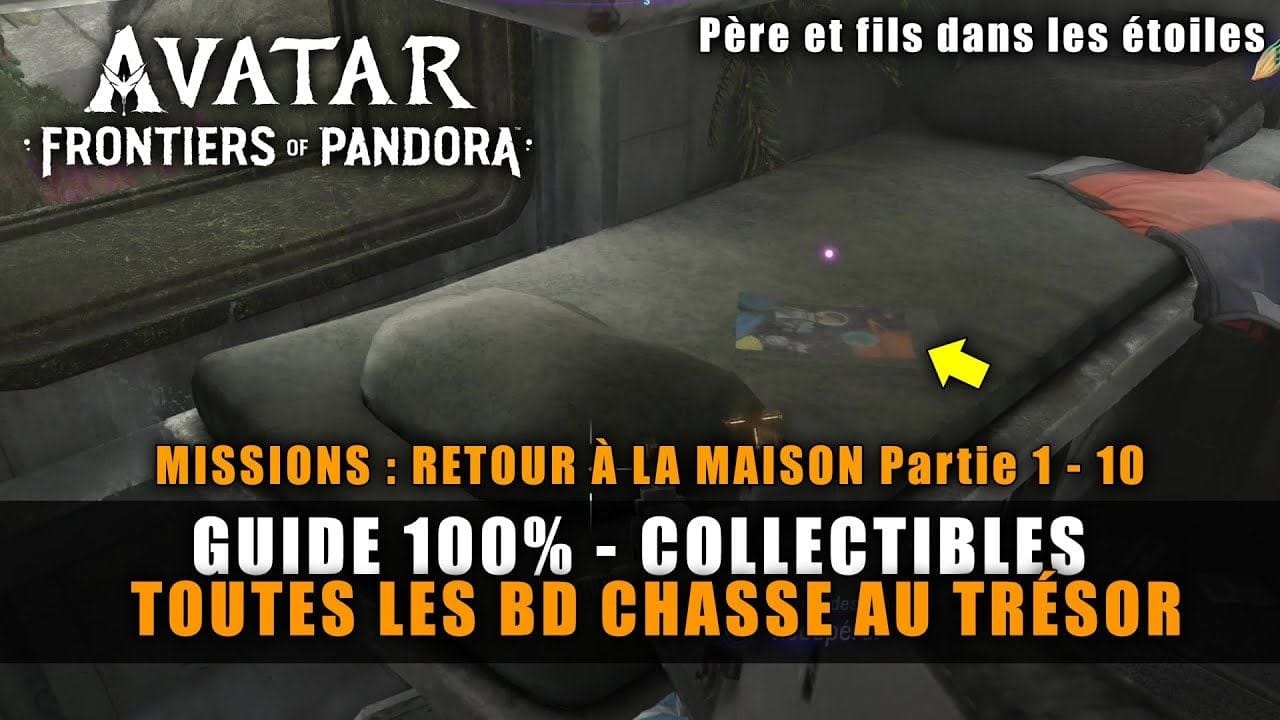 Avatar Frontiers of Pandora : Toutes les BD CHASSE AU TRÉSOR (Retour à la maison) Guide