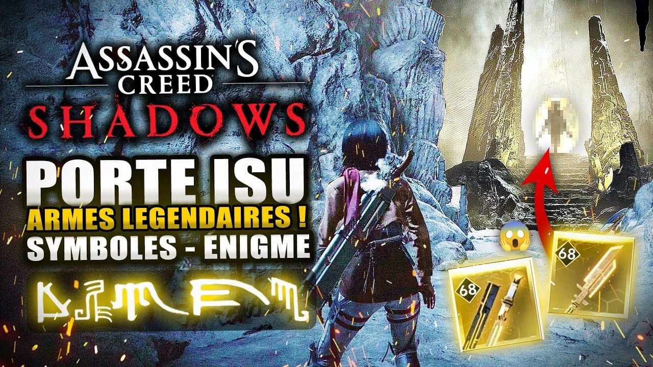 Assassin's Creed Shadows : La SOLUTION de la PORTE ISU ! ARMES ISUS 🔥(Emplacement Glyphes Énigme)