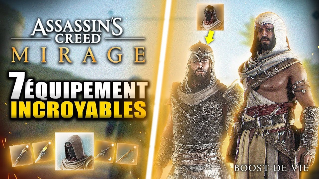 Assassin's Creed Mirage : 7 Armes et Amures INCROYABLES dès le DÉBUT du jeu 🔥 (Emplacements)