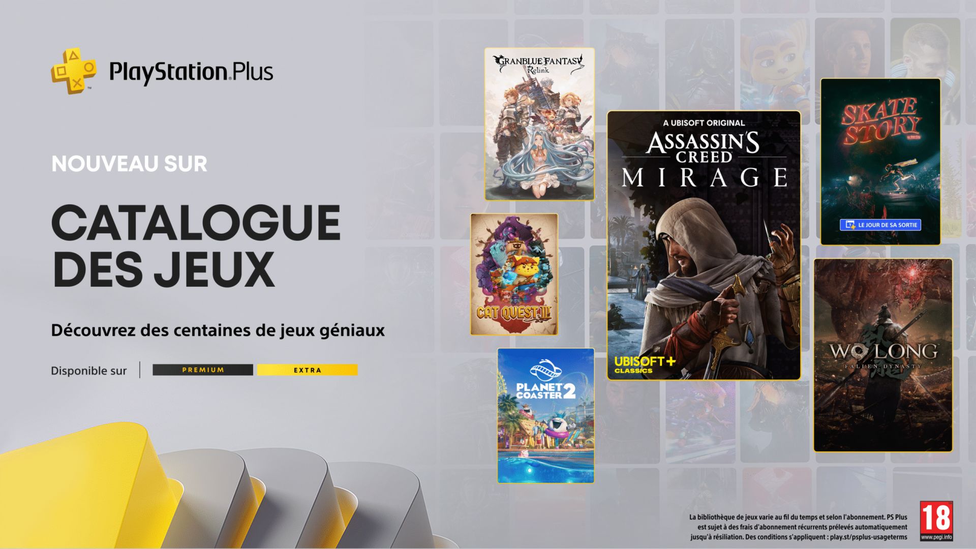 Catalogue des jeux PlayStation Plus pour décembre : Assassin’s Creed Mirage, Wo Long: Fallen Dynasty, Skate Story et bien d’autres