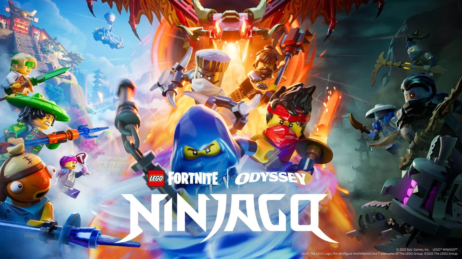 GEEKNPLAY - LEGO Fortnite - L’univers NINJAGO arrive le 11 décembre 2025 avec une nouvelle île et des armes inédites