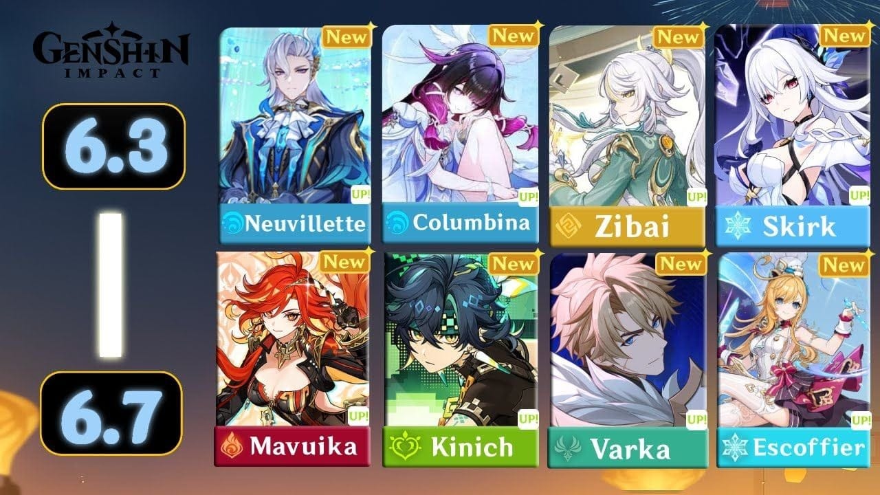 Massive Banner Changes!! NEW 6.3 TO 6.7 ROADMAP, Columbina, Nicole & Reruns | Genshin Impact