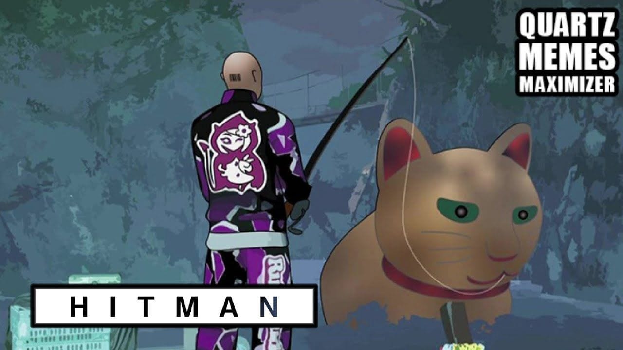 FEED THE KITTY Assassin Silencieux HITMAN Contrat à la une QUARTZ MEMES MAXIMIZER