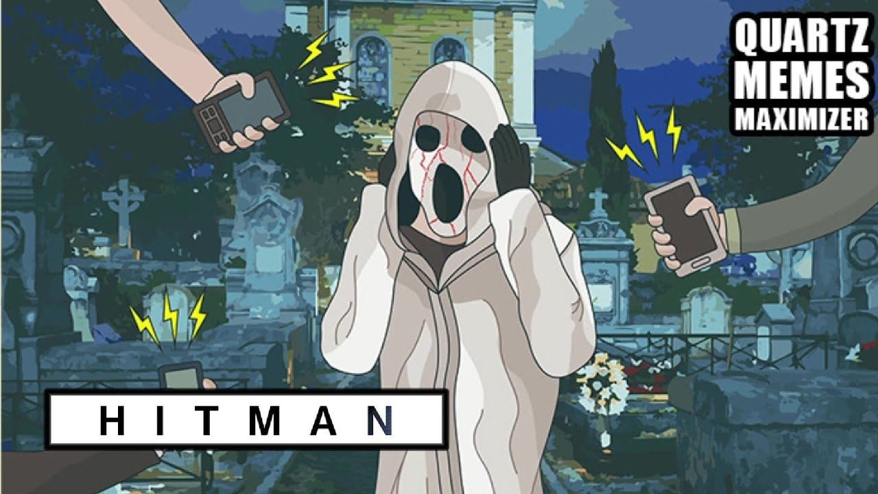 SUPERFAN CALLS THE SHOTS Assassin Silencieux HITMAN Contrat à la une QUARTZ MEMES MAXIMIZER