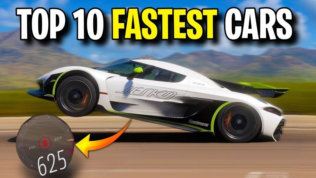 The *NEW* Top 10 FASTEST Cars in Forza Horizon 5