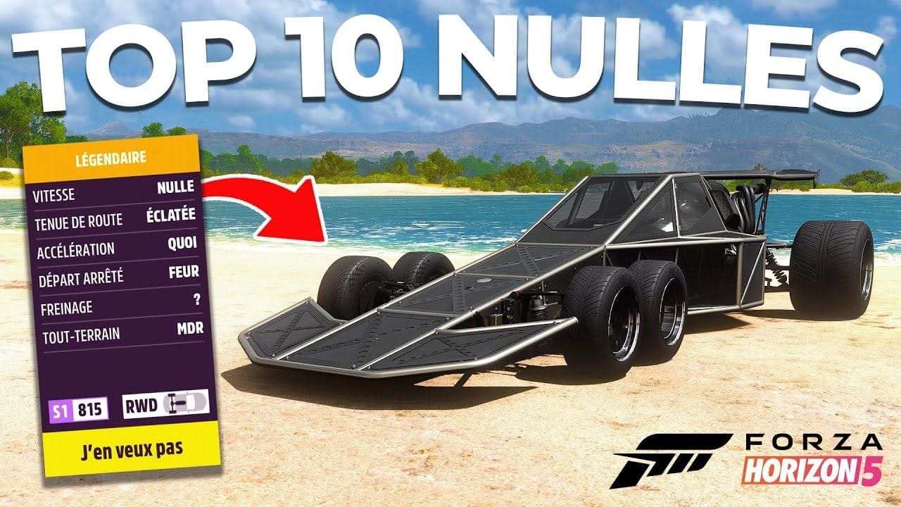 FORZA HORIZON 5 : TOP 10 des PIRES VOITURES sur FH5 ! 💩😮