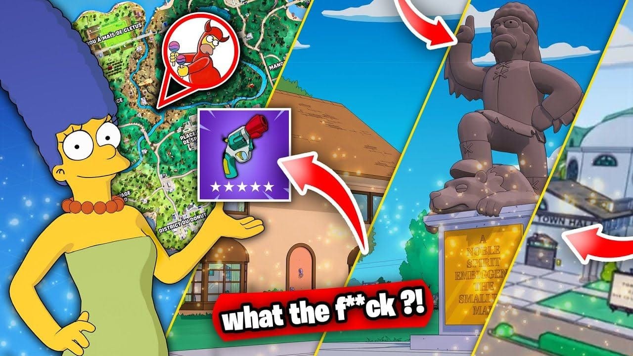 DÉCOUVERTE EN FOLIE : Fortnite x Les Simpsons