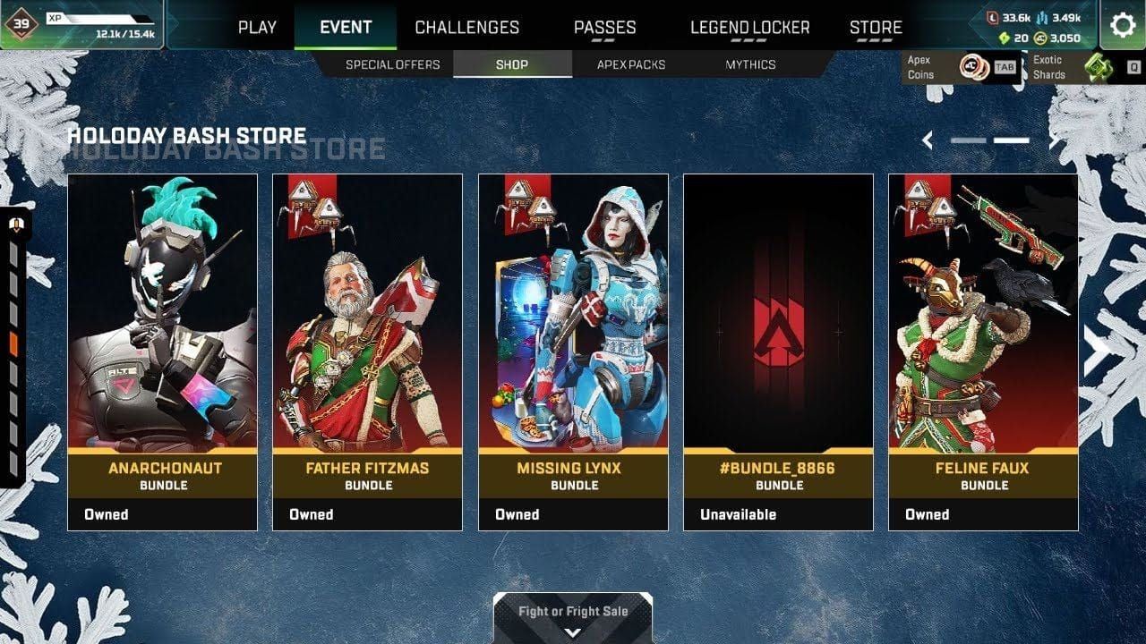 APEX HOLODAY BASH STORE & MORE!!