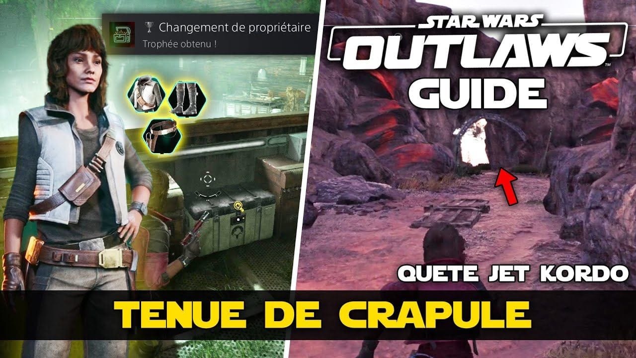 Star Wars Outlaws : Obtenir la TENUE DE CRAPULE (Changement de Propriétaire) Héritage Jet Kordo