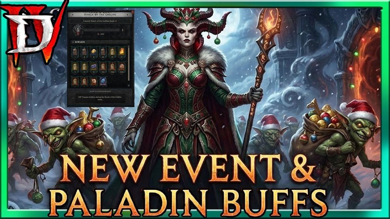 Diablo 4 Season 11 New Event Coming TOMORROW and Paladin Buffed Goblin Event Free Mount + MORE