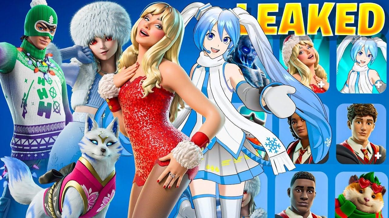 ALL NEW FORTNITE WINTEFEST SKINS (Hatsune Miku, Sabrina Carpenter, Harry Potter..)