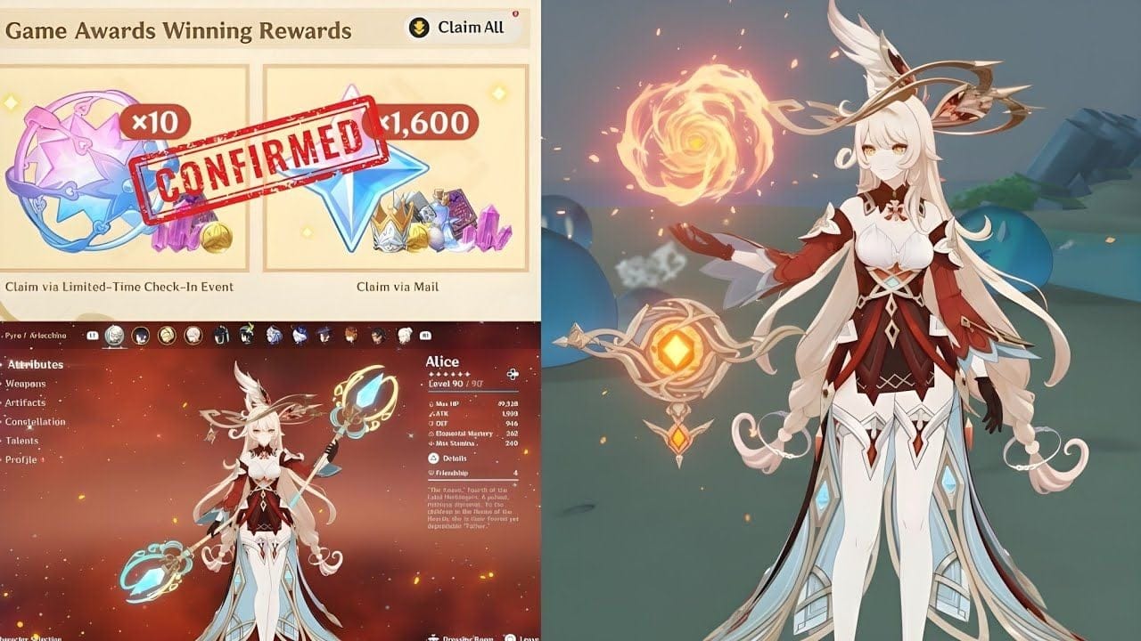 NEW ALICE GAMEPLAY INFO & FREE PRIMOGEMS REWARDS UPDATE! | GENSHIN IMPACT