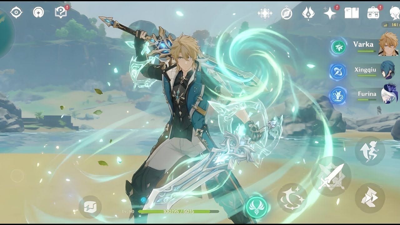 VARKA GAMEPLAY UNIQUE ABILITIES AND BURST RECENT UPDATE! | GENSHIN IMPACT