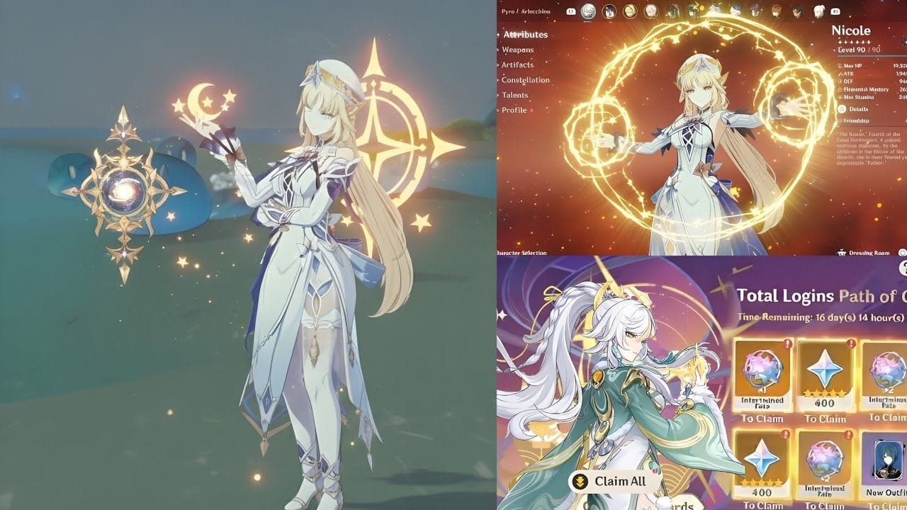 NICOLE GAMEPLAY NEW INFO & FREE FIVE STAR SKIN UPDATE! | GENSHIN IMPACT