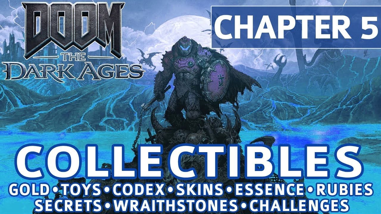 Doom The Dark Ages - Chapter 5: The Holy City of Aratum All Collectibles & Gold Locations - 100%
