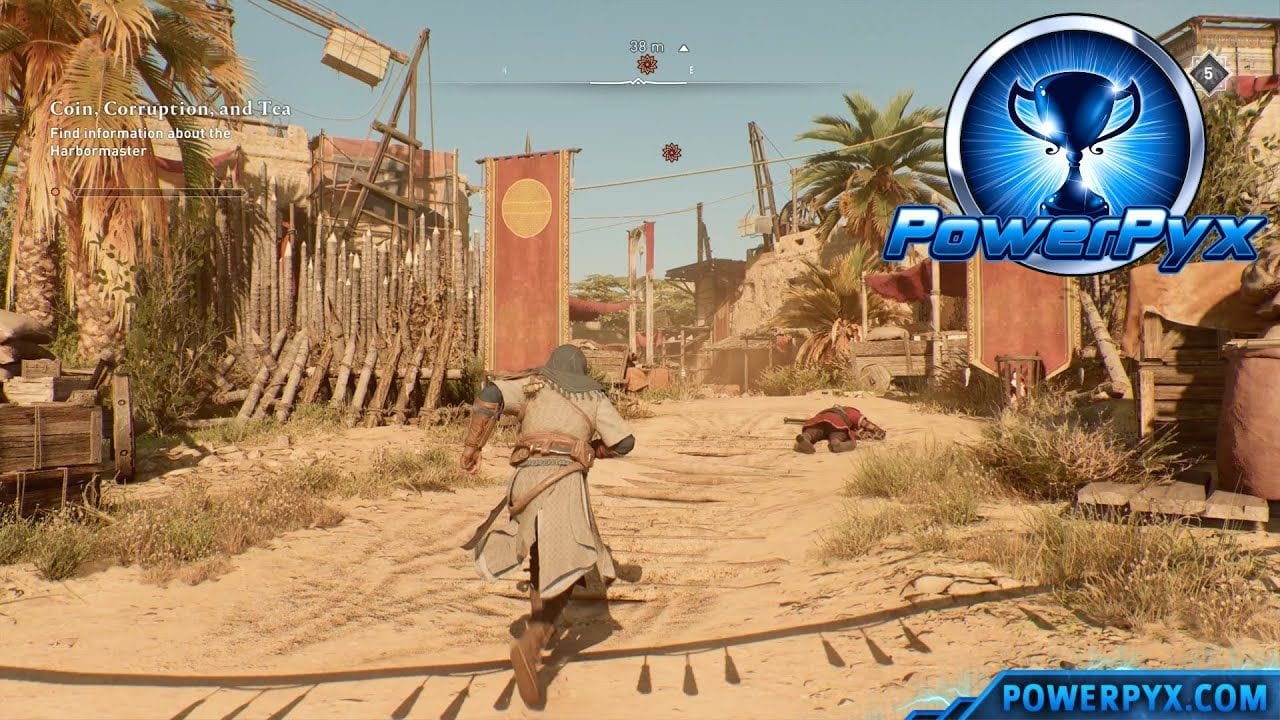 Assassin's Creed Mirage - How to Find information about the Harbormaster - Coin, Corruption, and Tea
