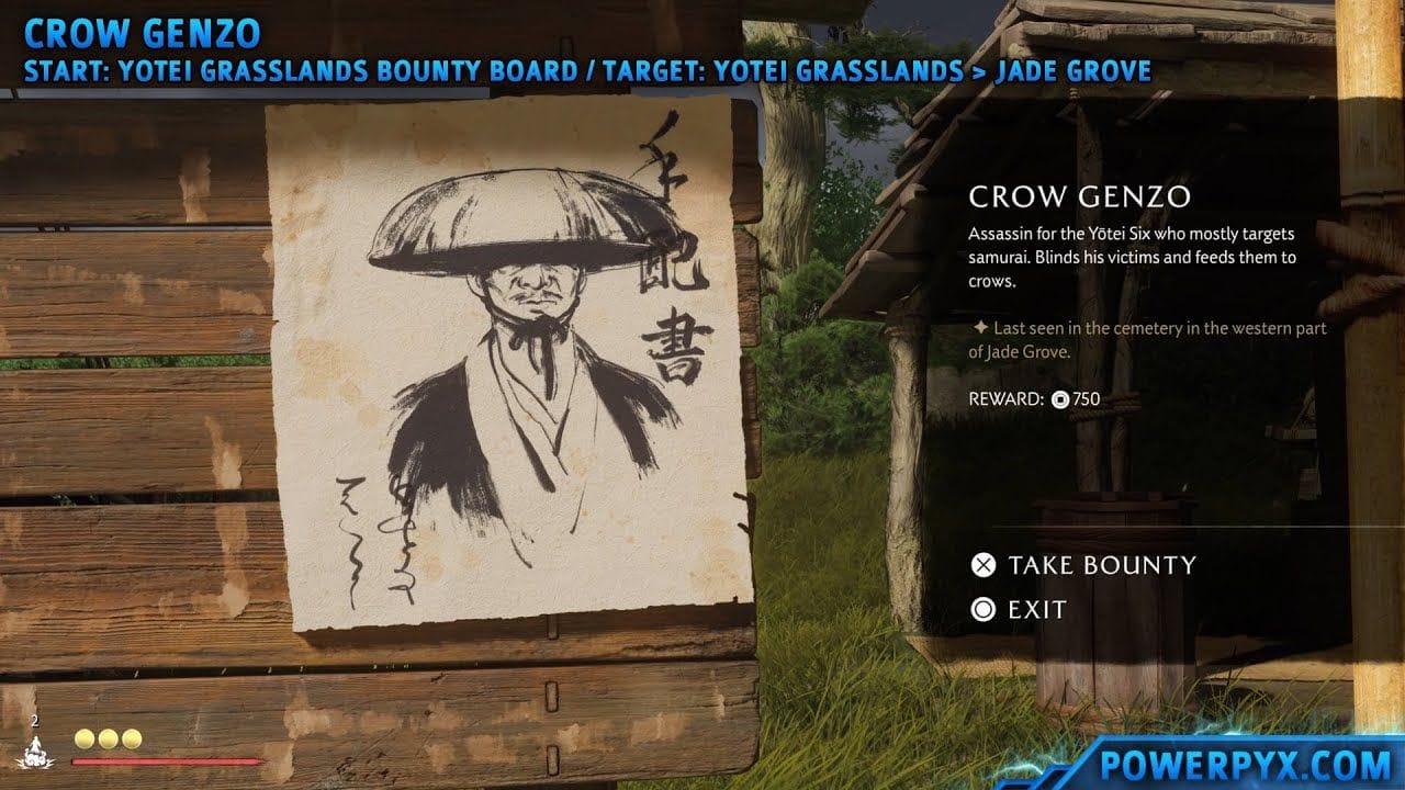 Ghost of Yotei - Crow Genzo Bounty Location