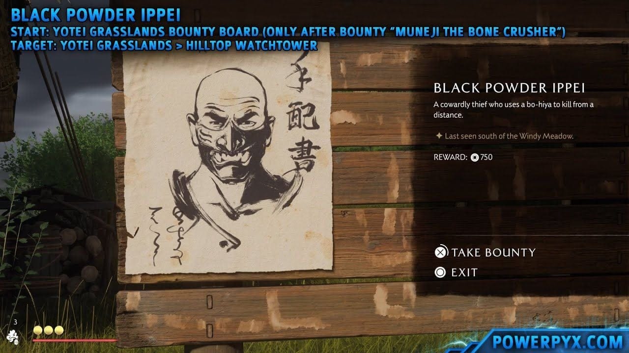 Ghost of Yotei - Black Powder Ippei Bounty Location