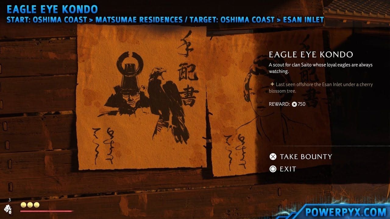Ghost of Yotei - Eagle Eye Kondo Bounty Location