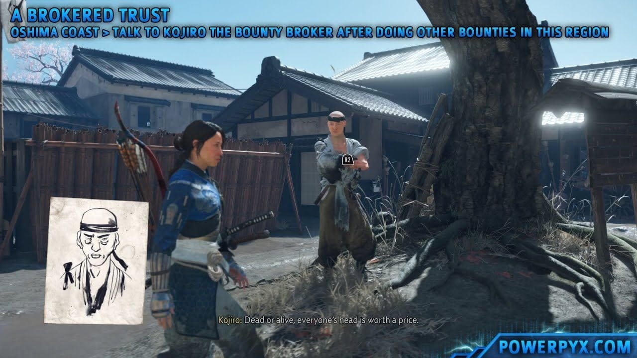 Ghost of Yotei - A Brokered Trust Bounty Location