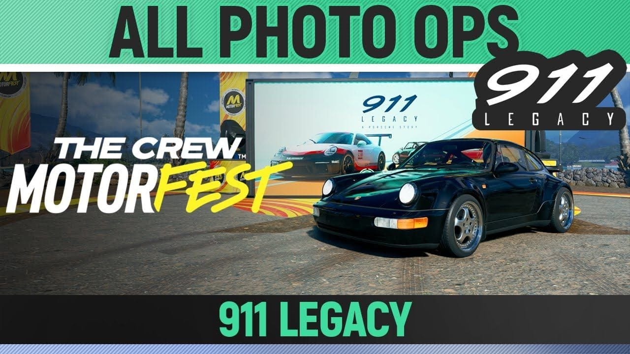 The Crew Motorfest - 911 Views - All 5 Photo Ops - 911 Legacy - Challenge
