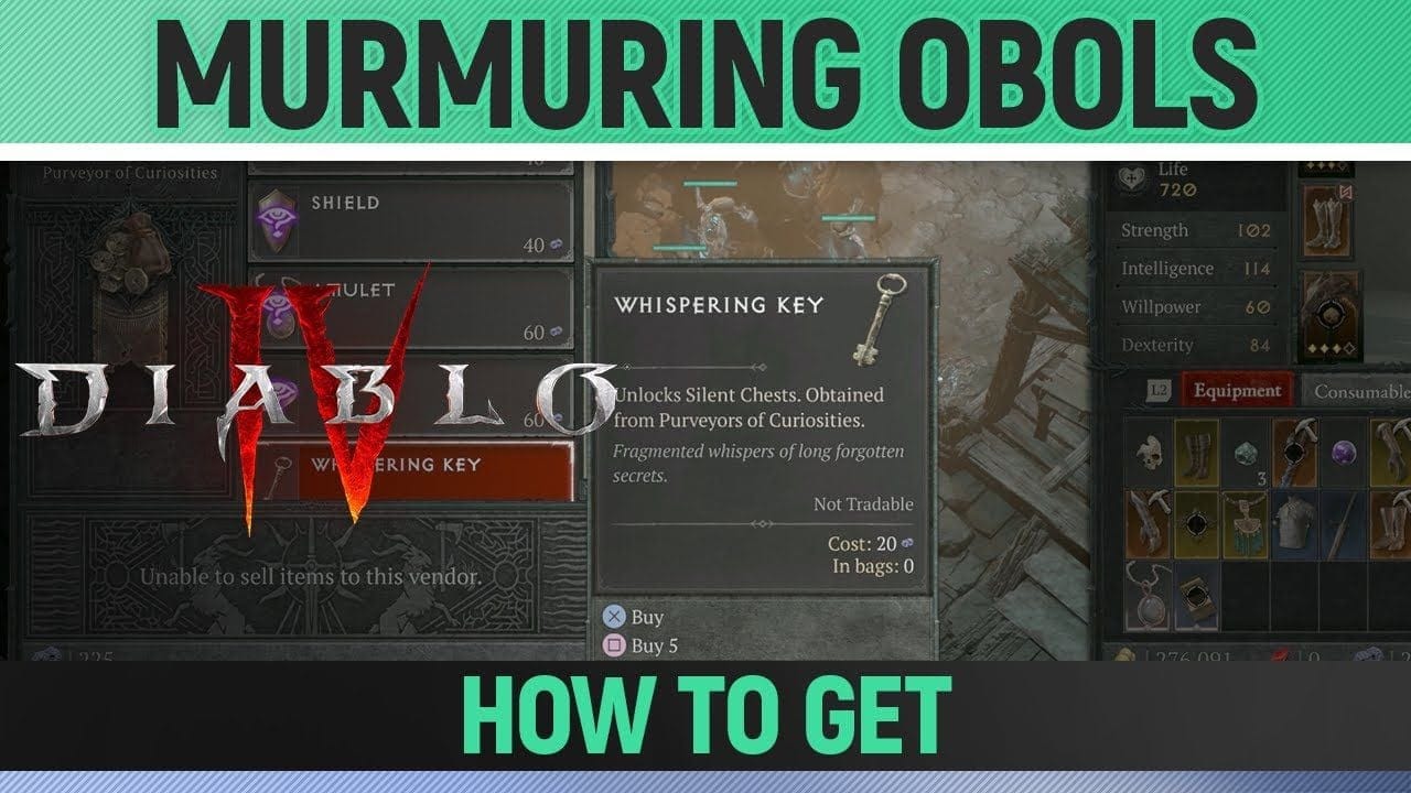Diablo 4 - How to get Murmuring Obols