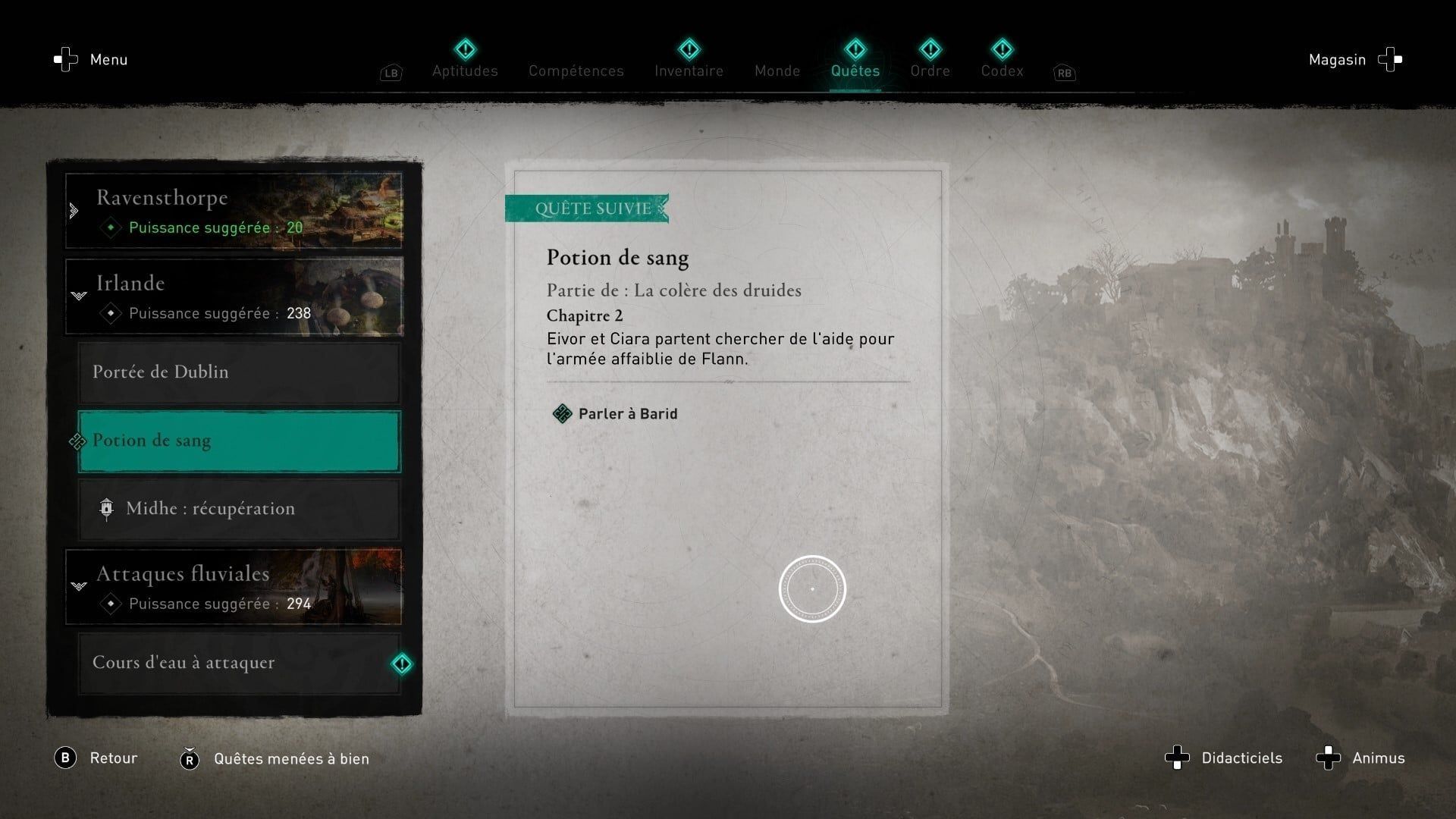 Potion de sang | Soluce Assassin's Creed Valhalla