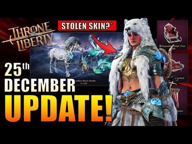 Throne & Liberty - NEW Christmas Pass, Shop and Checklist Update, Outfit Design Stolen by Devs?*