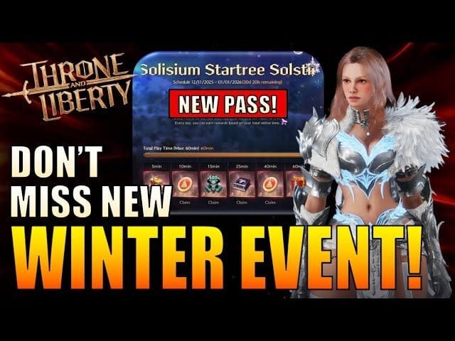 Throne & Liberty - Sneaky Armor Set Nerf! - Winter Event, New Battle Pass, Material Transmutation!