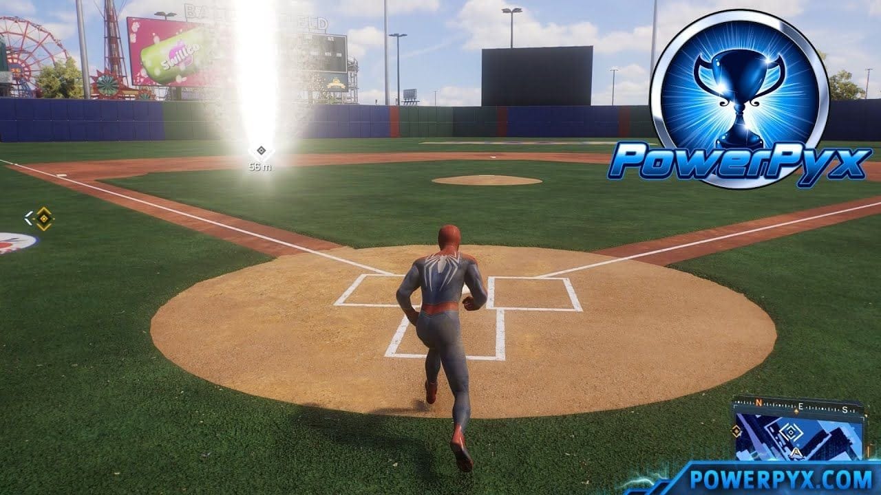 Marvel's Spider-Man 2 - Home Run! Trophy Guide (Big Apple Ballers Stadium Location)
