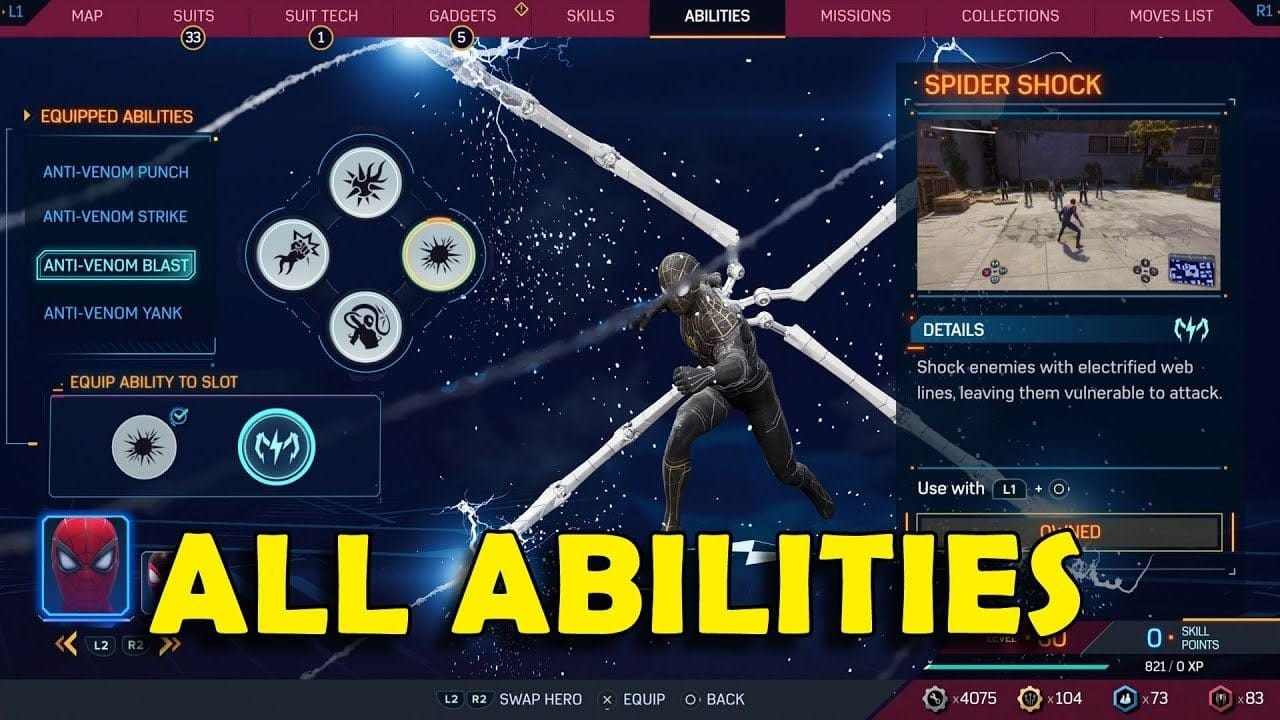 Marvel's Spider-Man 2 - All Abilities Gameplay Showcase
