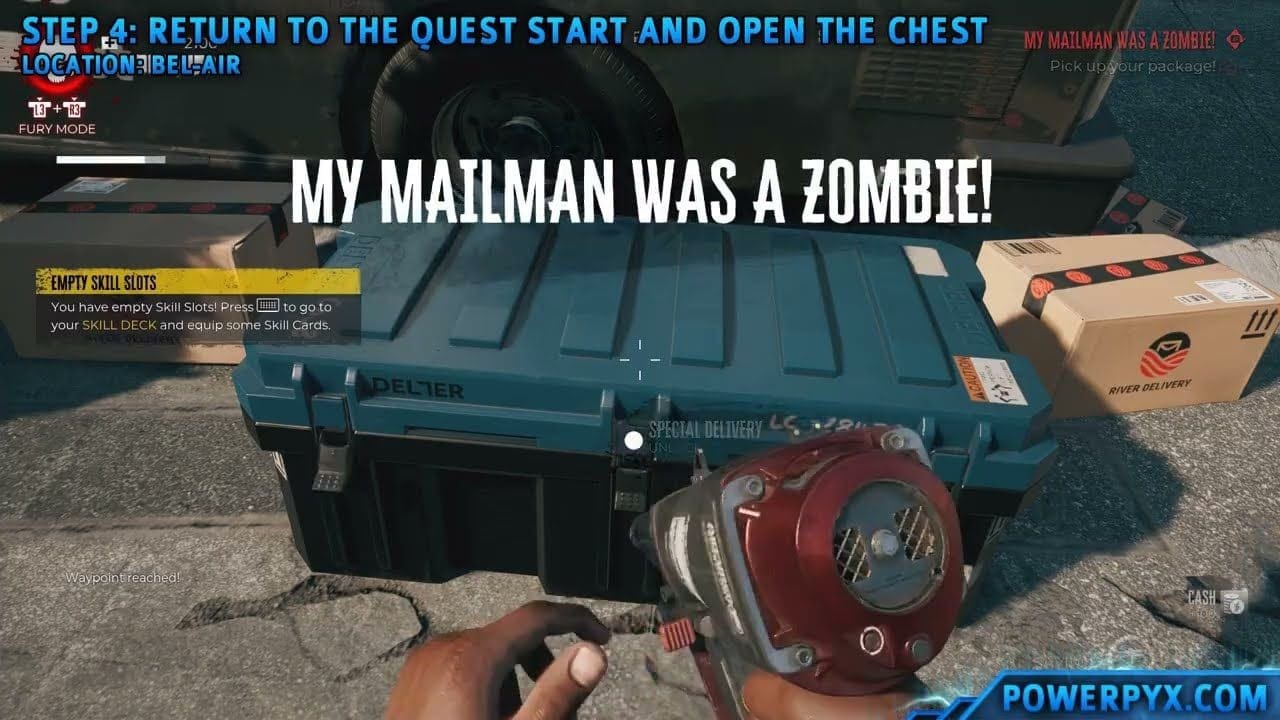 Dead Island 2 - My Mailman Was A Zombie! Walkthrough (Lost & Found Weapon Quest) - Mailman's Keys