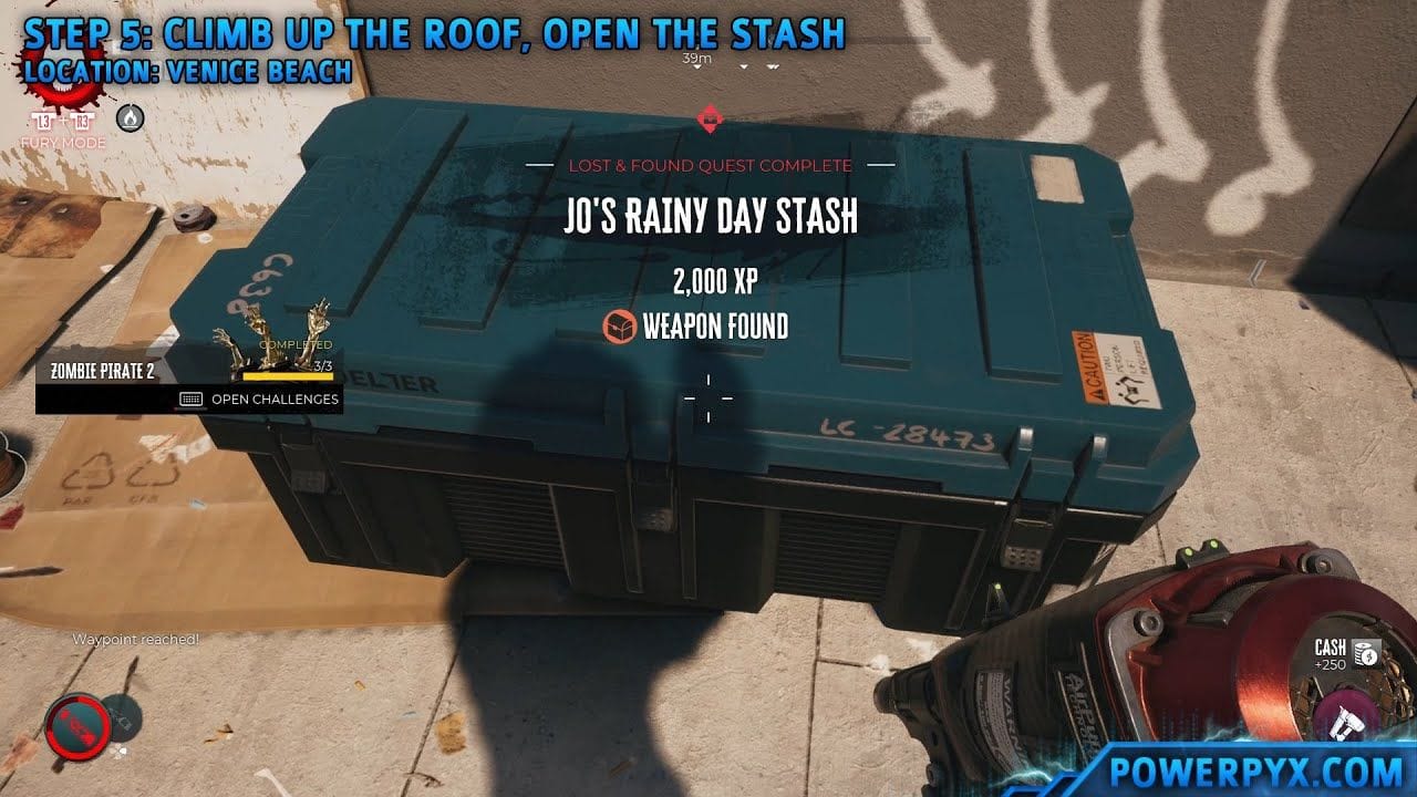 Dead Island 2 - Jo's Rainy Day Stash Walkthrough (Lost & Found Weapon Quest)