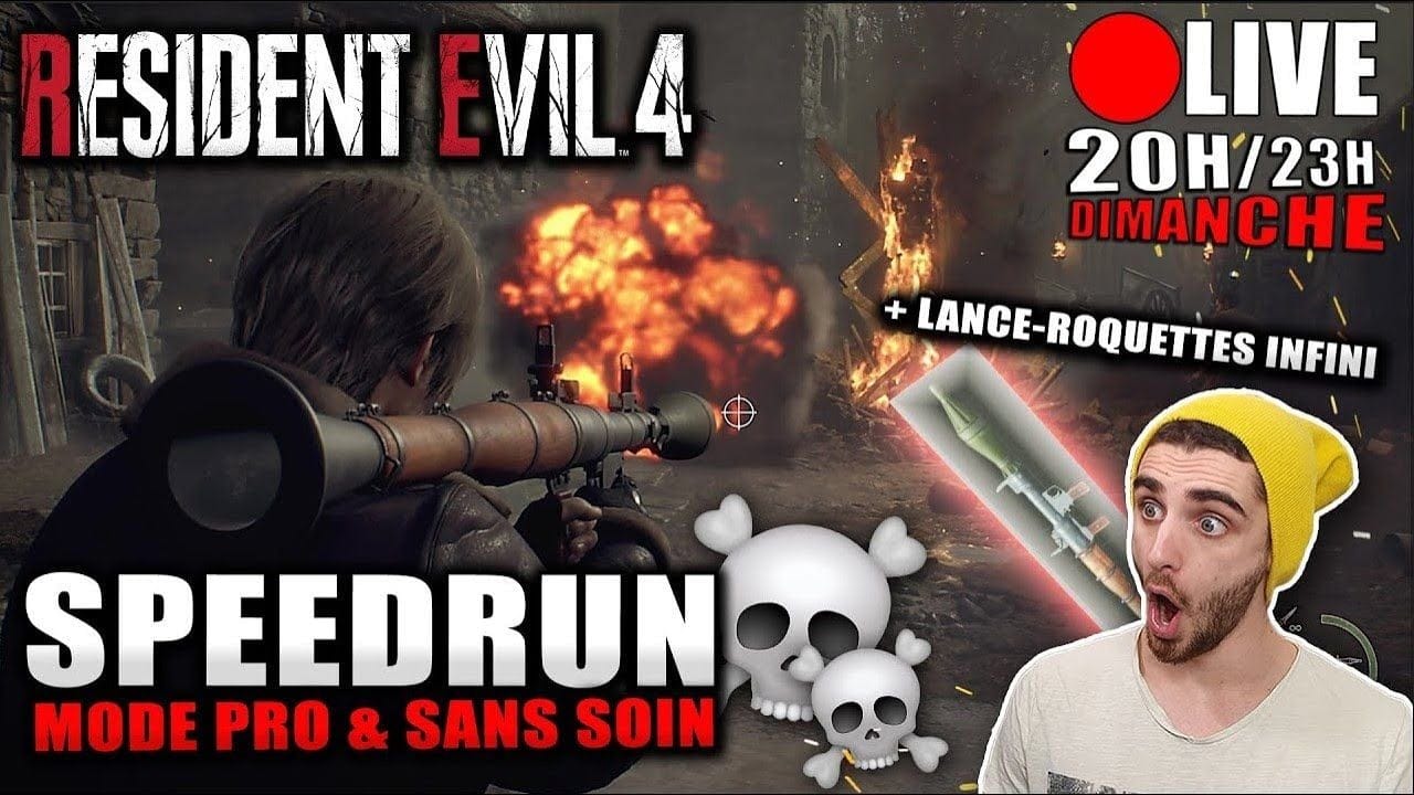 Resident Evil 4 : Speedrun en PROFESIONNEL & SANS SOIN 💀(1/2) mais lance-roquette 🔥 - Frugaliste
