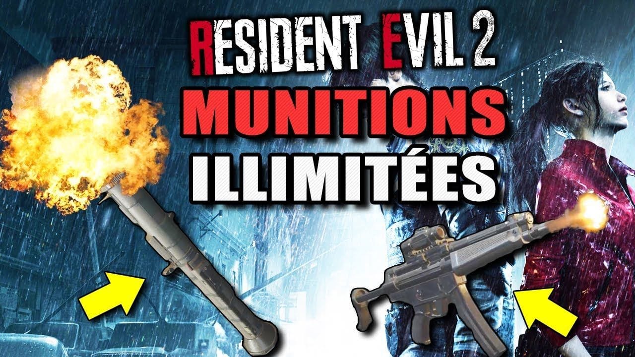 COMMENT AVOIR LES MUNITIONS ILLIMITÉES (Pistolet, MP5, Lance Roquette, Minigun) RESIDENT EVIL 2