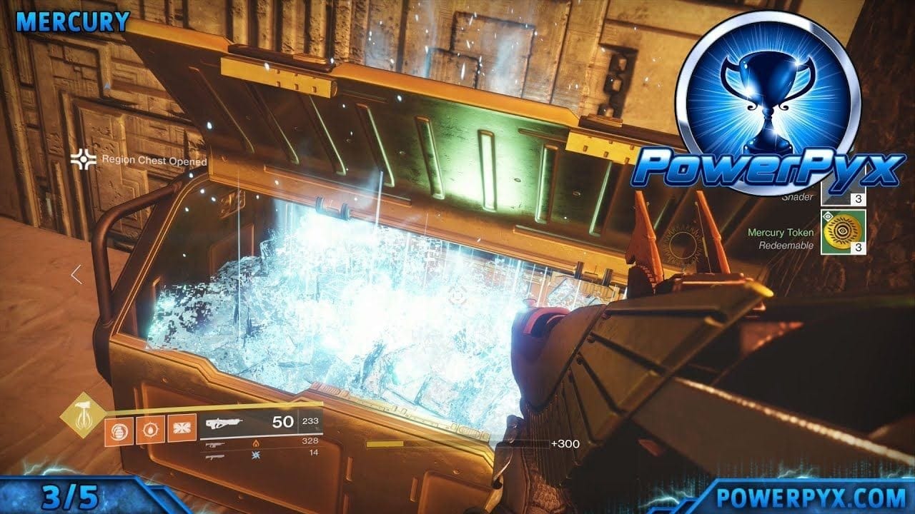 Tous les coffres dorés de Mercure (La Malédiction d'Osiris) | Guide Destiny 2