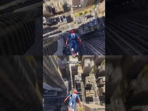 Fall damage in Spider-Man 2 is BRUTAL. #spiderman2ps5 #spiderman #peterparker #falldamage #marvel