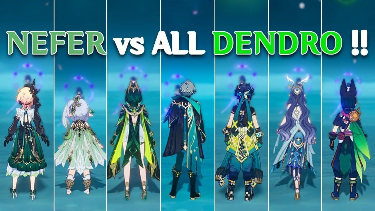 C0 Nefer vs ALL Dendro DPS! Who is the BEST ? [Genshin Impact]
