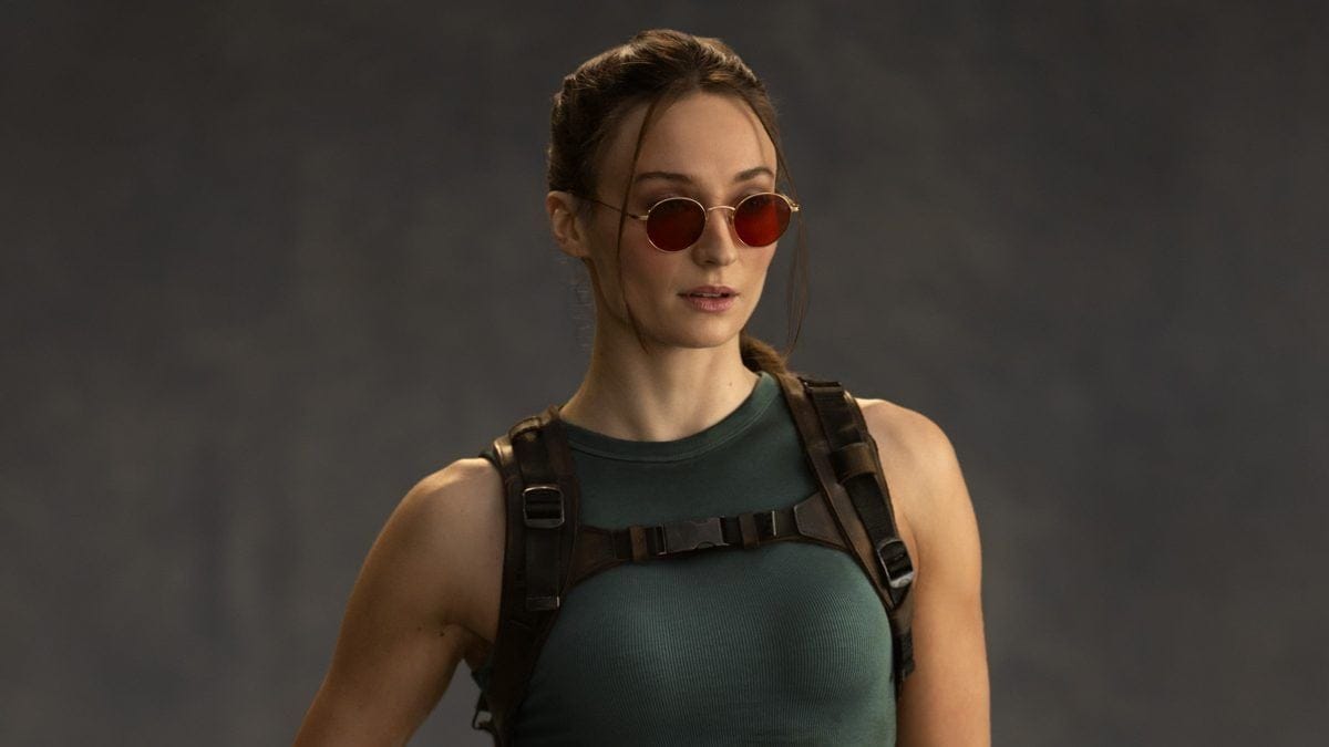 Découvrez les premières images de Sophie Turner en Lara Croft pour la série Tomb Raider d'Amazon