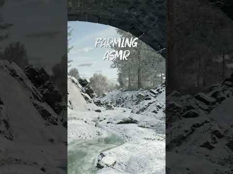 Farming Simulator ASMR: Winter Vibes, Quiet River, Wind & Snow ❄️