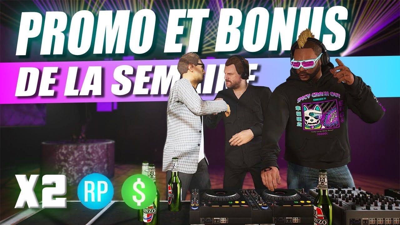 NOUVELLE ACTIVITÉE !! PROMO ET BONUS DE LA SEMAINE - GTA ONLINE