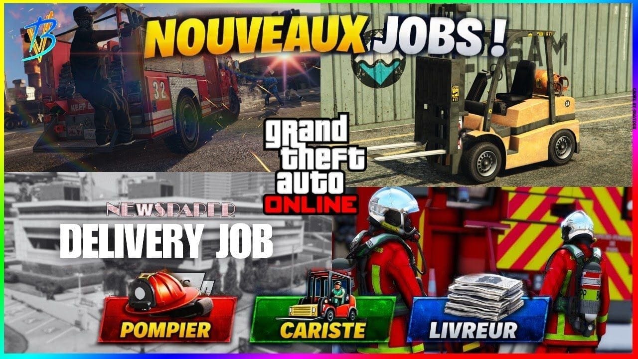 LES NOUVEAUX JOBS QUI ARRIVENT SUR GTA ONLINE ! (POMPIERS, CARISTE...)
