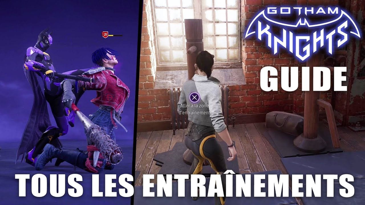 Gotham Knights - Tous les Exercices de la Zone d'Entrainement (Guide Entraînement payant) Solution